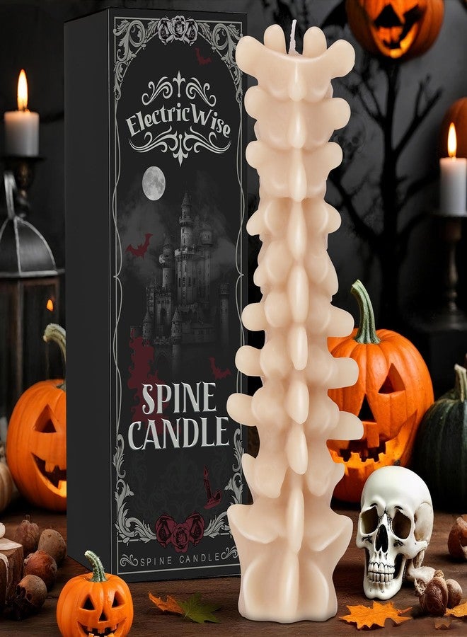 ElectricWise Spine Candle, Spooky Candle for Gothic Decor Gift, Christmas Premium Natural Scented Beeswax with Cotton Wick for Parties, Home, Rituals, Gift, Halloween Decorations - Image 1
